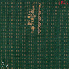 Dark Green Cotton Dress Material