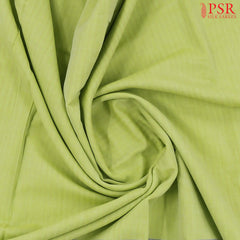 Soft Chartreuse Green Byloom Cotton Saree