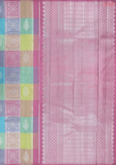 Multicolor Kanchipuram Silk Saree