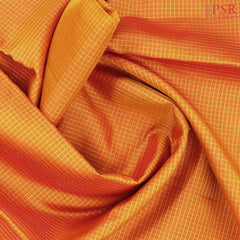 Apricot Orange Fancy Kanchipuram Silk Saree