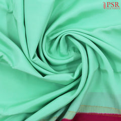 Sea Green Mysore Silk Saree