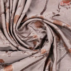 Dusty Mauve Chanderi Silk Cotton Saree