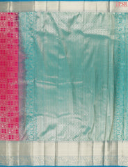 Hot Pink Art Silk Jacquard Saree