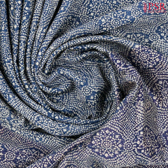 Prussian Blue Chanderi Silk Cotton Saree