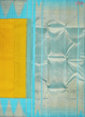 Yellow Kanchipuram Silk Saree