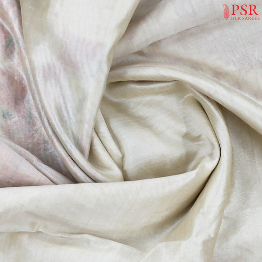 Beige Semi Tussar Saree