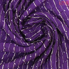 Violet Crushed Bandhini Saree