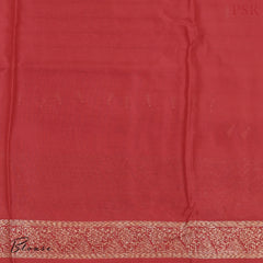 Red Semi Banaras Saree
