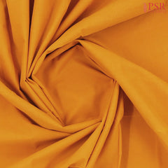 Marigold Orange Mangalagiri Cotton Saree