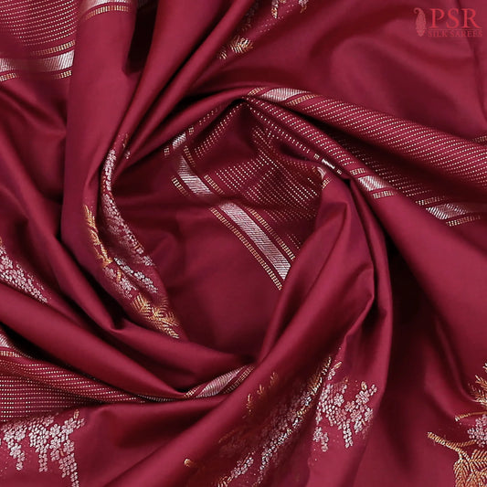 Maroon Soft Art Silk Saree