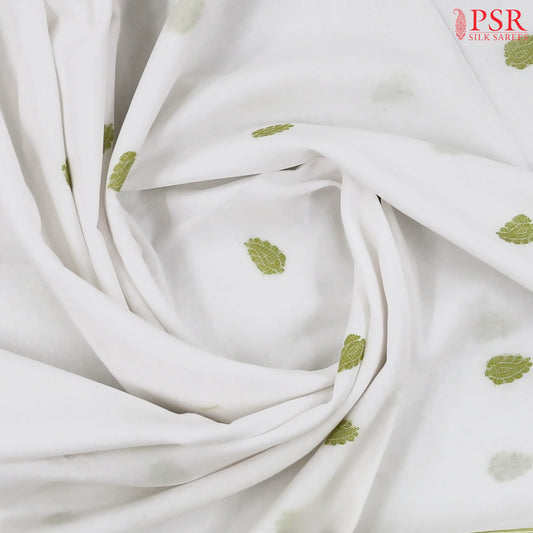 White Byloom Cotton Saree