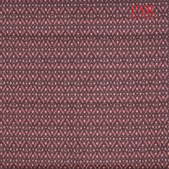 Brown Semi Tassar Ikkat Print Running Material
