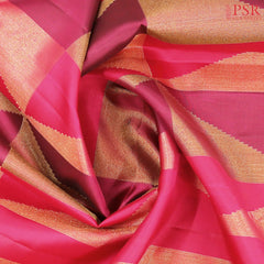 Dark Pink Kanchipuram Silk Saree