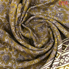 Dark Olive Modal Silk Saree