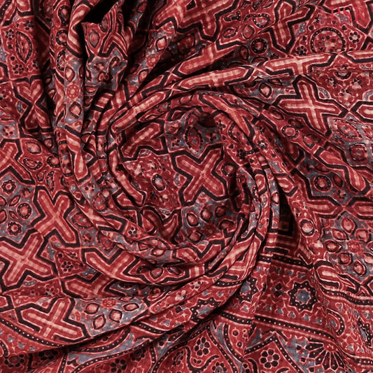 Maroon Mangalagiri Cotton Saree