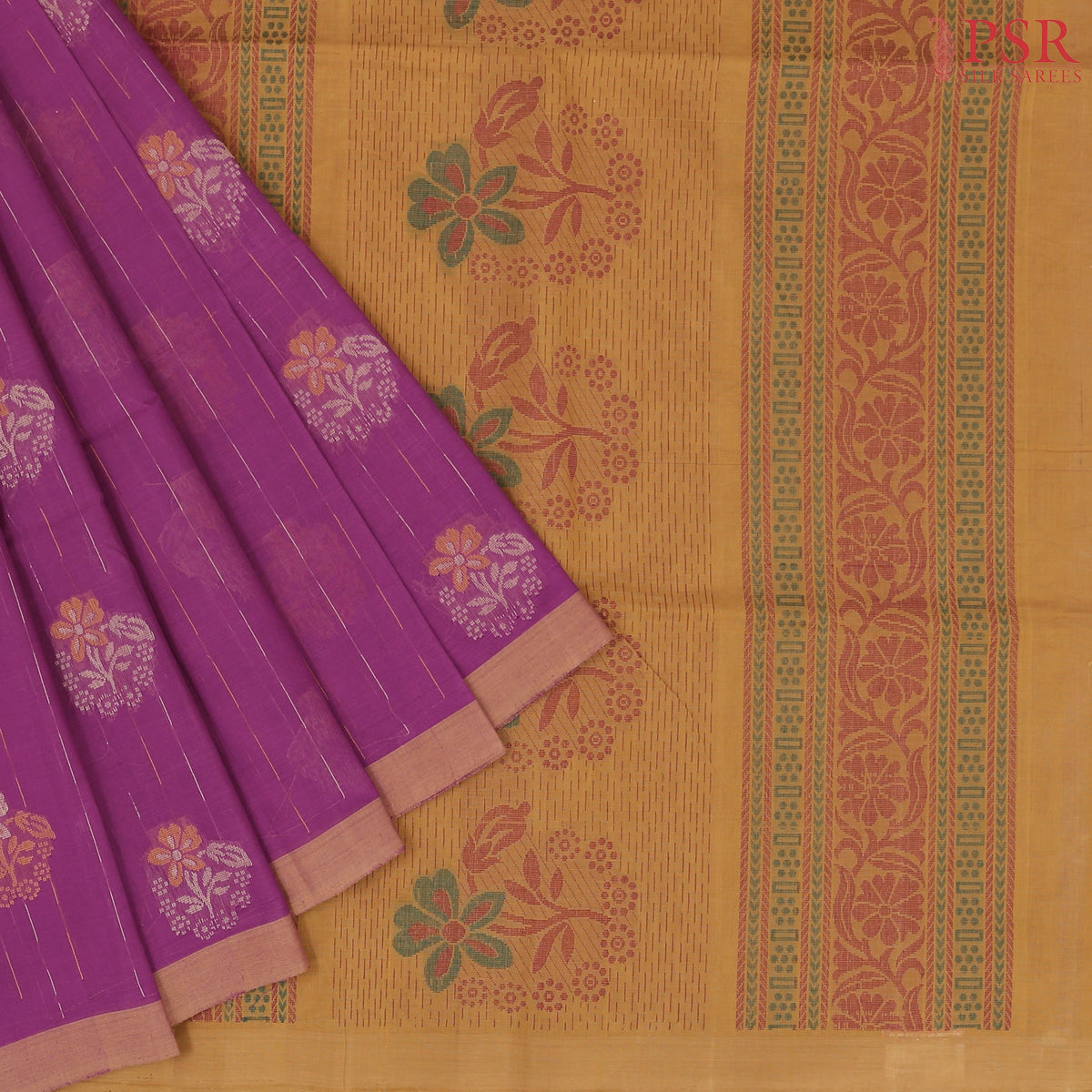 Magenta Purple Kovai Cotton Saree