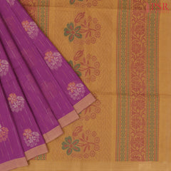Magenta Purple Kovai Cotton Saree