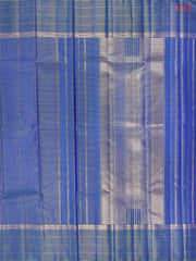 Peacock Blue Kanchipuram Silk Saree