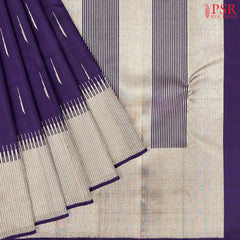 Spanish Violet Kanchipuram Silk Saree