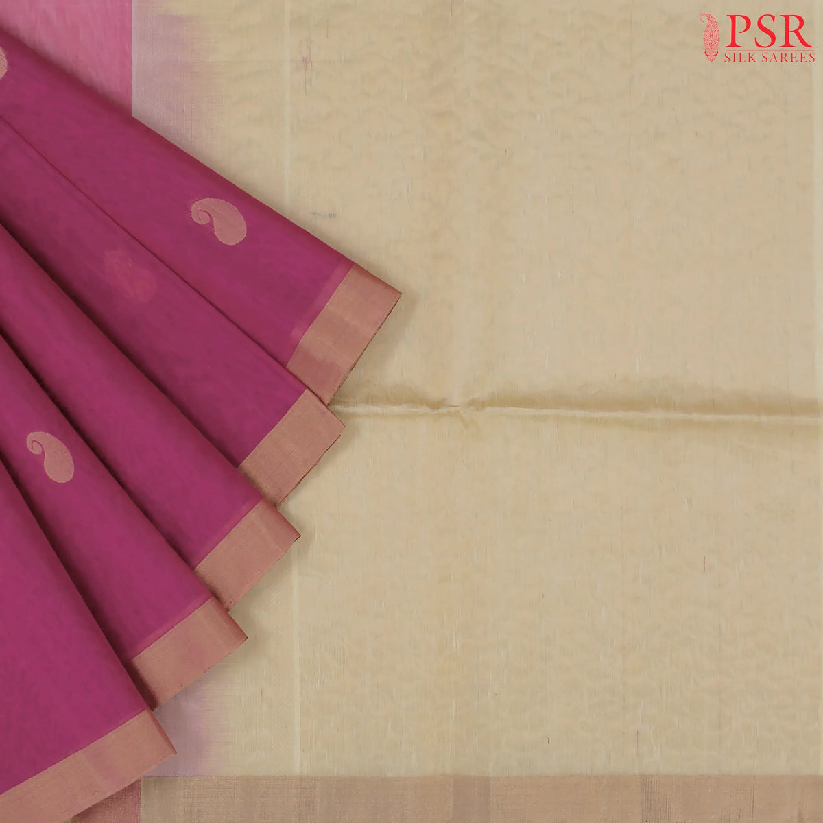 Mulberry Pink Silk Cotton Saree