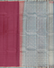 Maroon Pink Arani Silk Saree