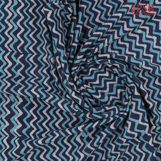 Dark Blue Batik Print Running Material
