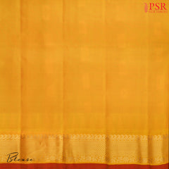 Azure Blue Gadwal Silk Saree