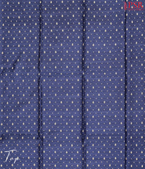 Dark Blue Tussar Silk Dress Material