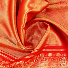 Red Kanchipuram Jacquard Silk Saree