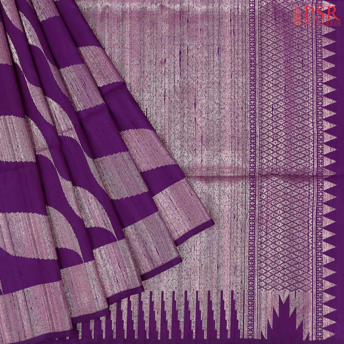 Magenta Purple Soft Silk Saree
