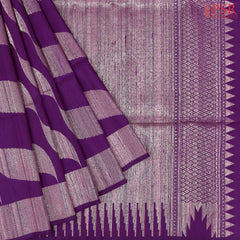 Magenta Purple Soft Silk Saree