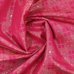 Hot Pink Art Silk Jacquard Saree