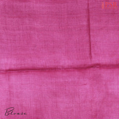Beige Tussar Silk Saree