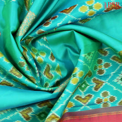 Turquoise Kanchipuram Silk Saree