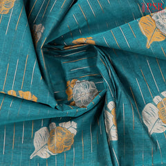 Dark Turquoise Kovai Cotton Saree