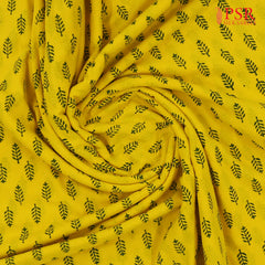 Yellow Jaipur Cotton Print Running Material