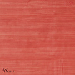 Antique Red Chanderi Silk Cotton Saree