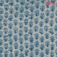 Light Blue Batik Print Running Material