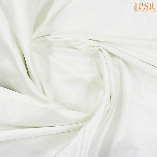 Silk White Pochampally Silk Ikat Saree