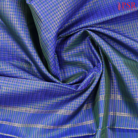 Peacock Blue Kanchipuram Silk Saree