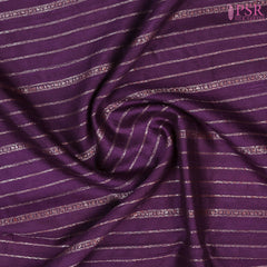 Boysenberry Purple Banaras Jute Silk Saree