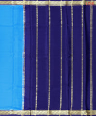 Azure Blue Mysore Silk Saree