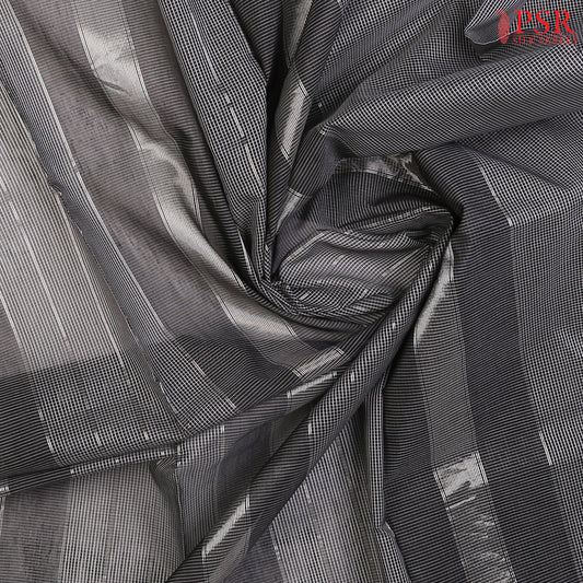Black Maheshwari Silk Cotton Saree
