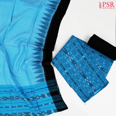 Cyan Blue Orissa Cotton Dress Material