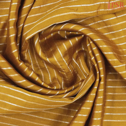Dark Mustard Chiniya Silk Saree