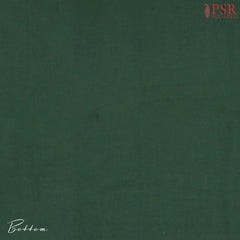 Dark Green Cotton Dress Material