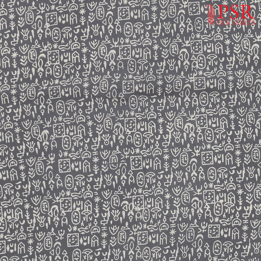 Grey Jaipur Cotton Print Running Material