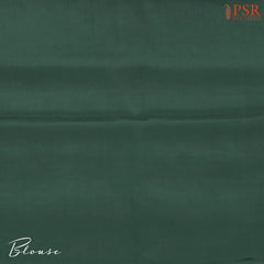 Dark Green Mysore Silk Saree