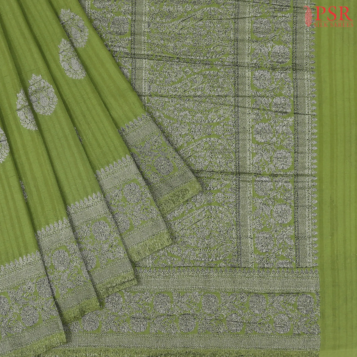Pear Green Georgette Saree