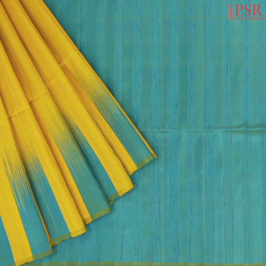 Tuscany Yellow Jute Soft Silk Saree